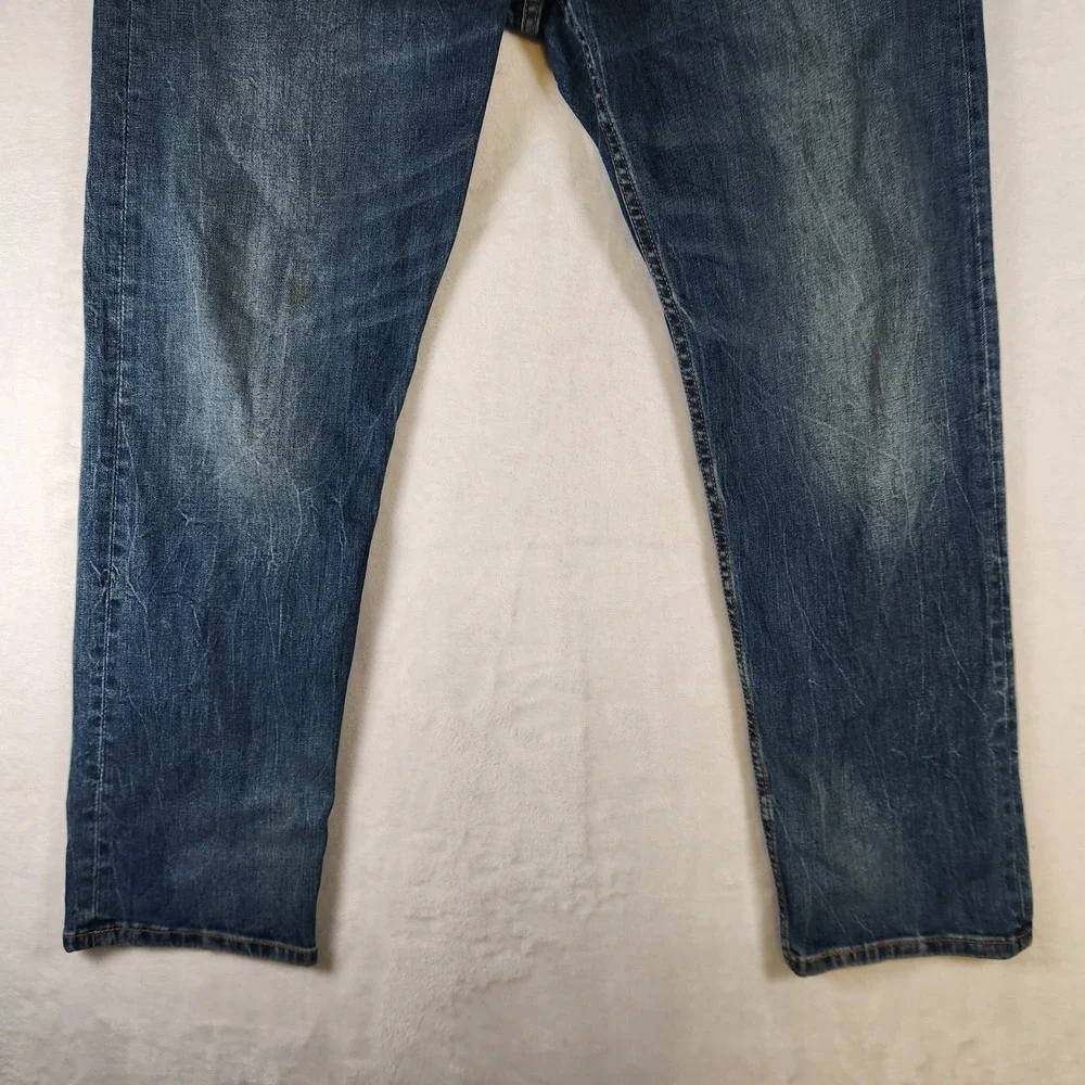Levi's‎ 502 Regular Taper Dark Wash Denim Jeans Mens W40 L32